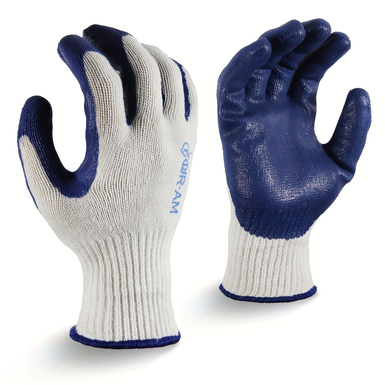 toolant Guantes de trabajo para hombres, 12 pares, guantes de trabajo  recubiertos de nitrilo con agarre, guantes para pantalla táctil para  almacén