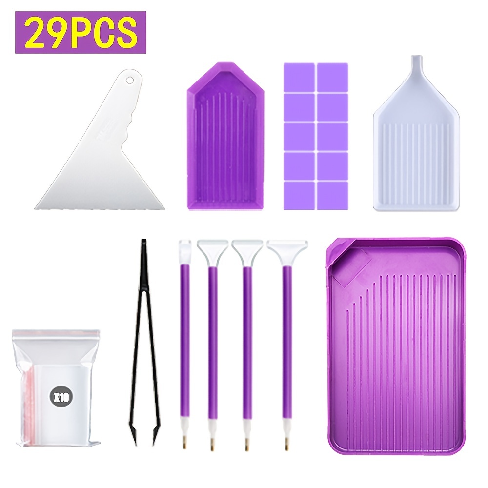 Diamond Painting Tools Diy Purple Point Diamond Tool - Temu