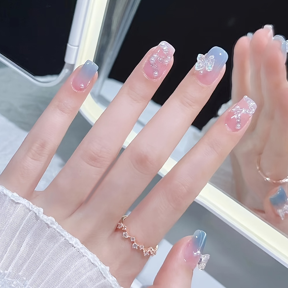 Faux Nails With Glue & Jelly Gum - Long & Short Styles, Multiple Colors &  Finishes - Good-looking & Convenient Nail Art For Girls & Women! - Temu  United Arab Emirates