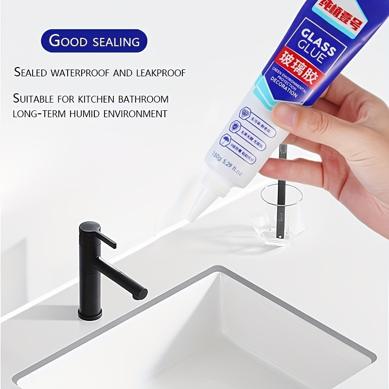 Transparent Waterproof Adhesive 500g (1.1lb), Waterproof Insulating Sealant,  Invisible Waterproof Glue, Waterproof Anti-Leakage Glue, Suitable for  Kitchen, Bathroom: : Industrial & Scientific