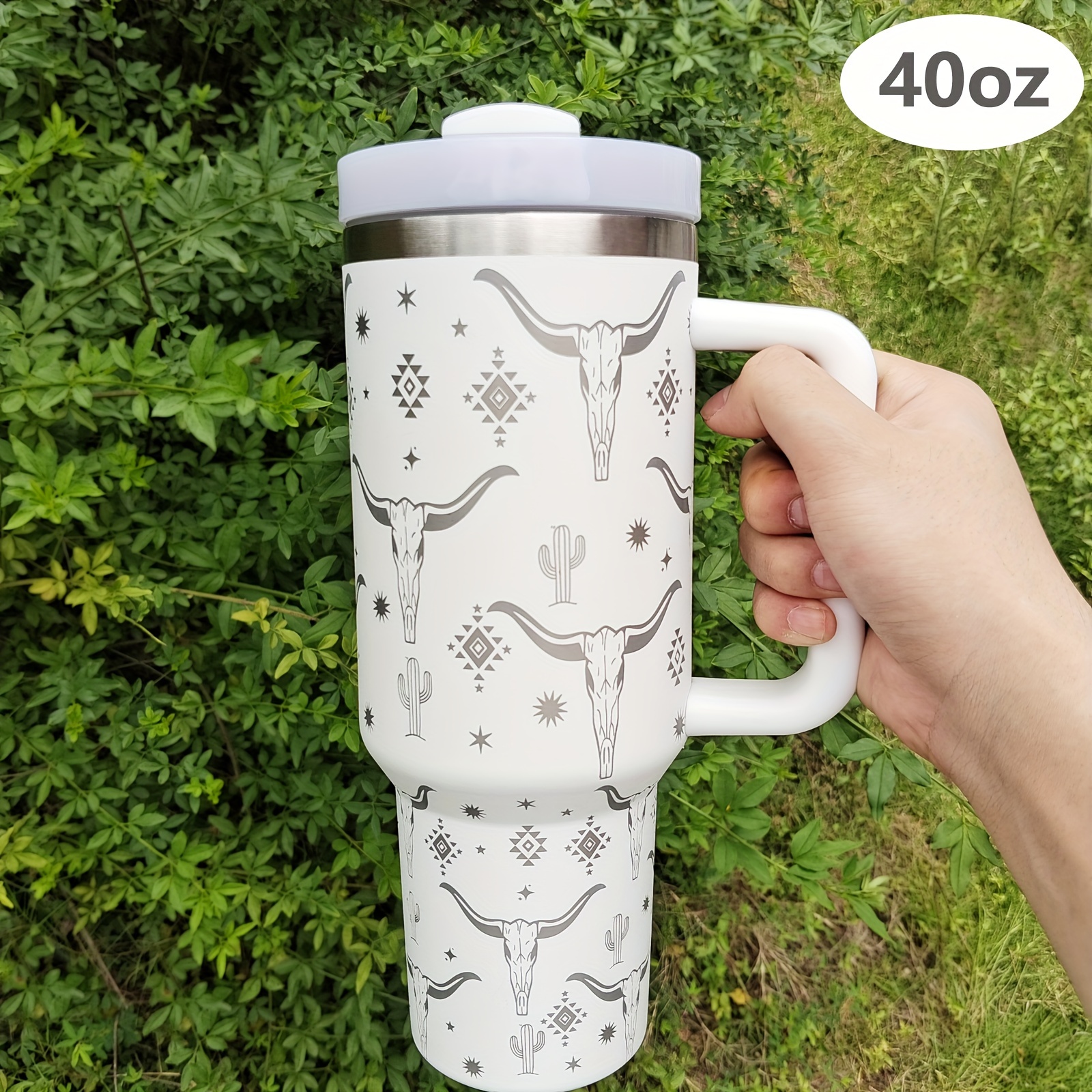414ml/14oz Starbucks Stainless Steel Green Grey Outdoor Camping