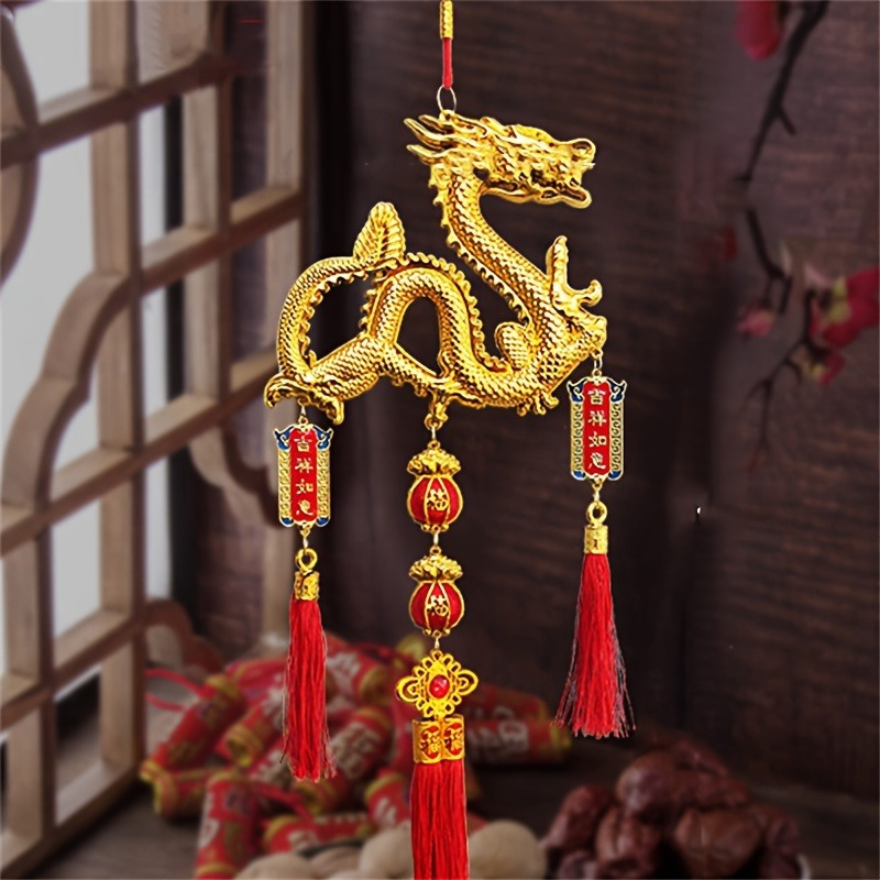 6pcs/set 2024 Dragon Year Awakening Lion Pendant Chinese New Year Small  Pendant Housewarming Indoor Bonsai Hanging Decoration Spring Festival New  Year