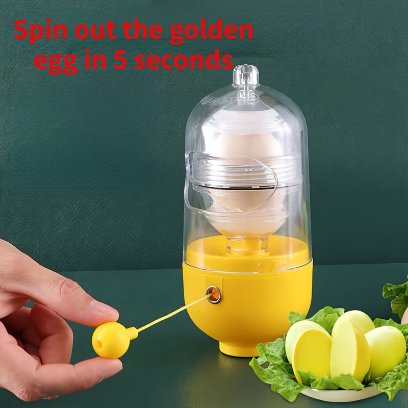 Manual Egg Yolk Scrambler Hand Shaker Mixer Food Grade Silicone Spinner  Stiring Tool Maker Puller Baking for Hard Boiled Kitchen - AliExpress