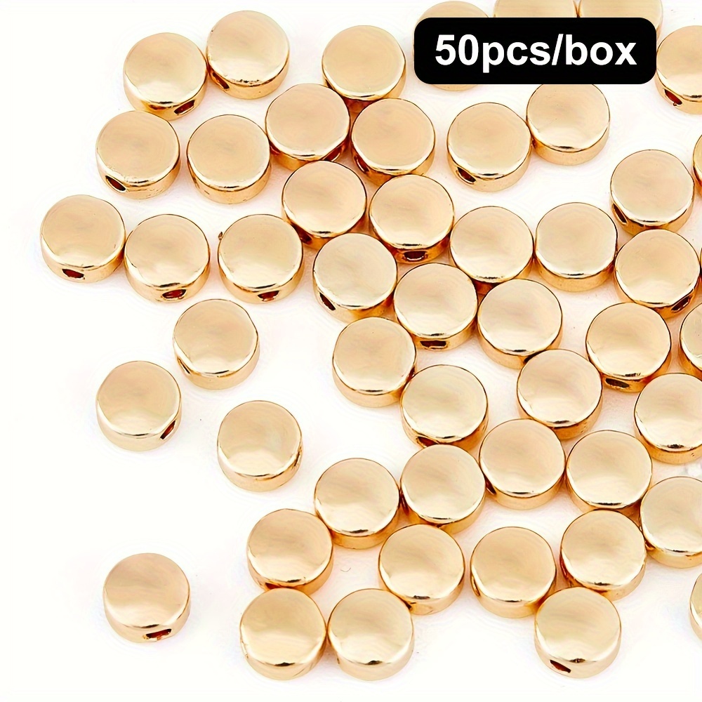 18k Golden Plated Stopper Beads Silicone Slider Beads Brass - Temu