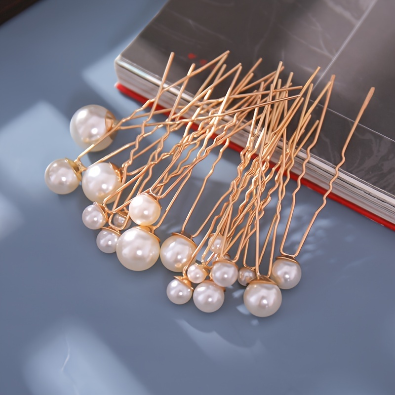 Fashion Pearl Hair Clip Snap Button Hair Pins for Women Sweet Pearl Hairpin  Hair Clips Jewelry
