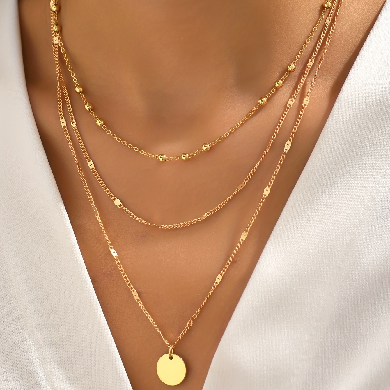 Vintage Layered Necklace - Temu