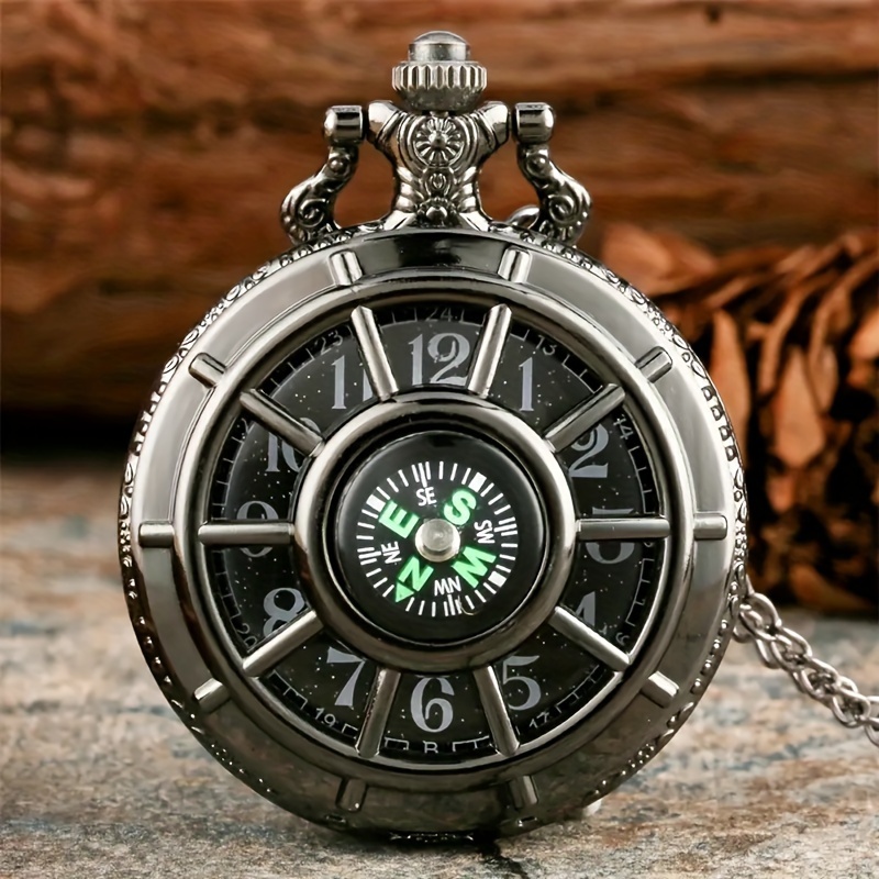 Luminous LED Pocket Watch Japan Cartoon Anime One Piece Pocket Watches  Necklace Chain Vintage FOB Steampunk Pendant Flash Clock