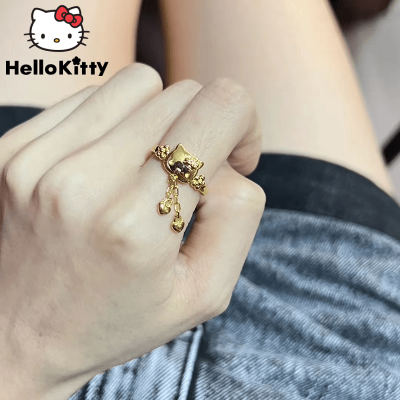 Hello kitty hot sale gold ring