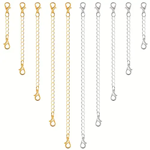 3 Colors Brass Fold Clasp Extender Necklace Bracelet - Temu