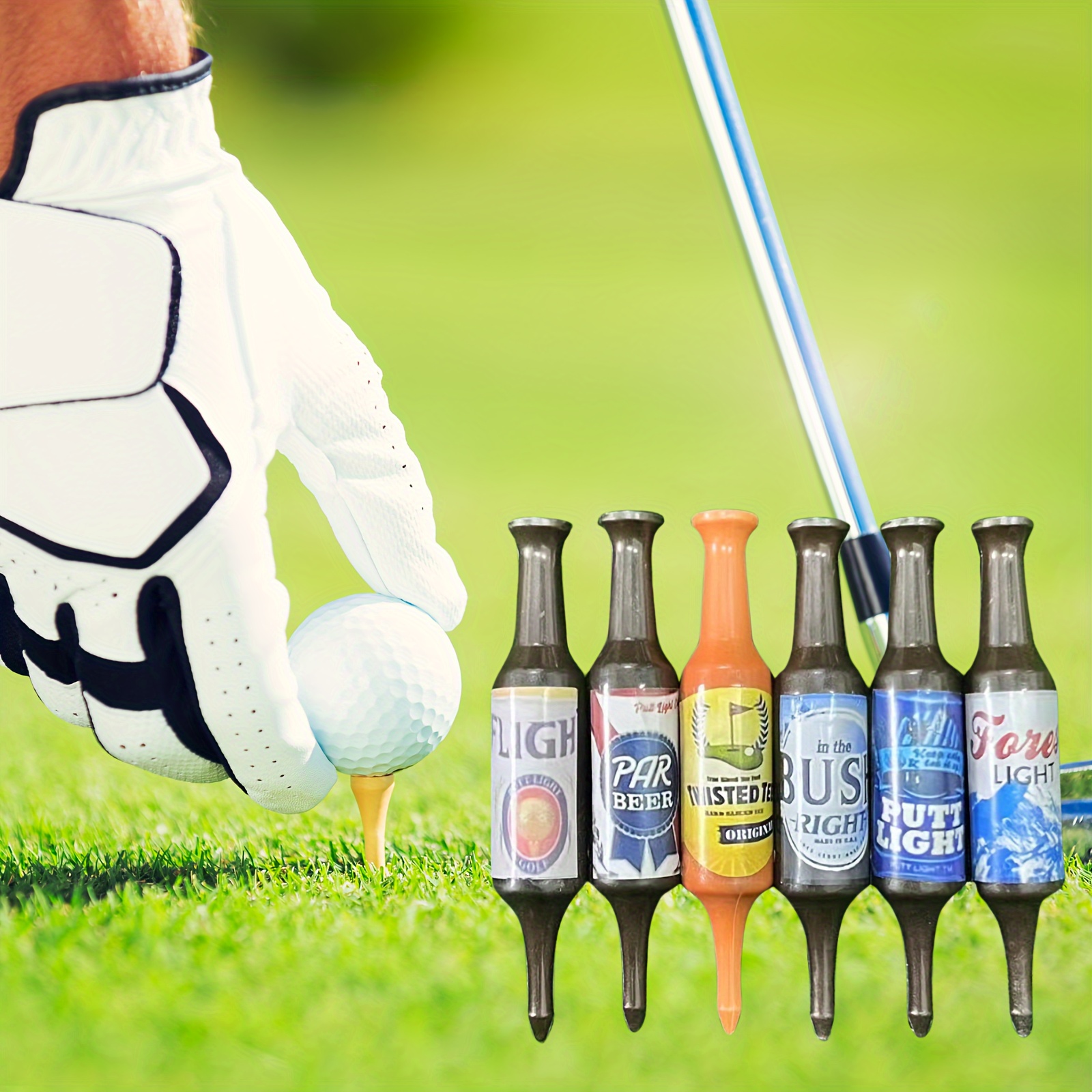 1pc Bierflaschen-Design Golf Tees, Golfballhalter, Golfzubehör