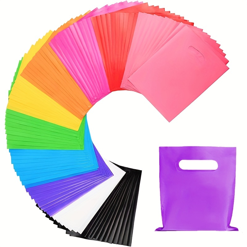Paquete de 24 bolsas de regalo de arcoíris para cumpleaños, bolsas de  dulces con asas, bolsas de regalo de arco iris, bolsas de regalo de papel  de