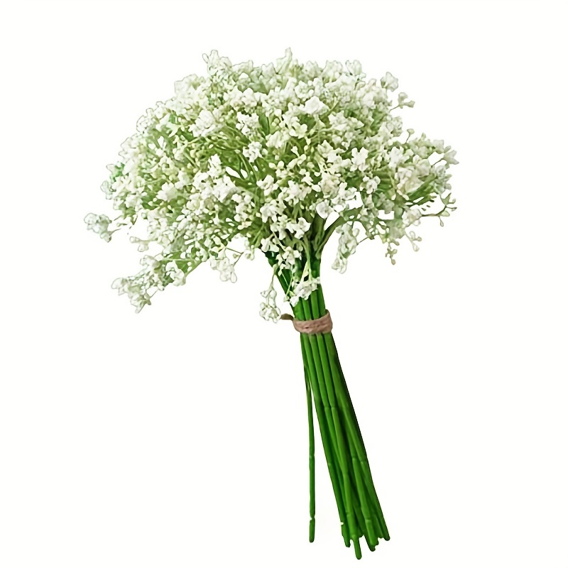 4pcs 12 Bunches White Babys Breath Flowers: Perfect for DIY Floral Bouquets  & Home Decor!