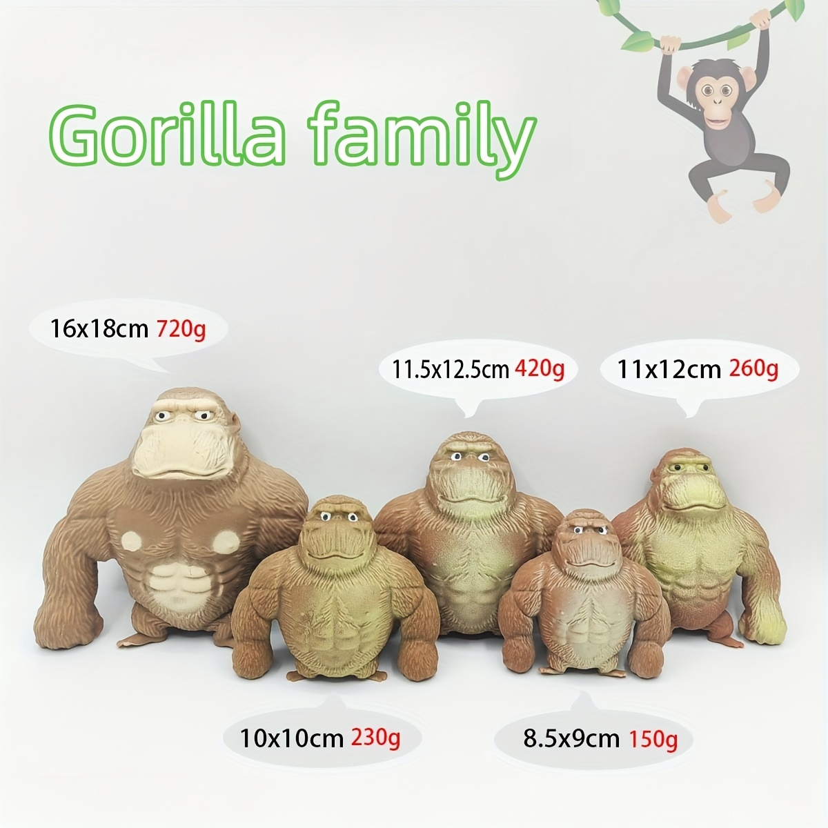 Gorilla Stuffed Plush Toys, Home Decorations, Soft Stuffed Plush, Stuffed  Animals, Fun Toys, Best Christmas Gifts, Birthday Gifts - Temu