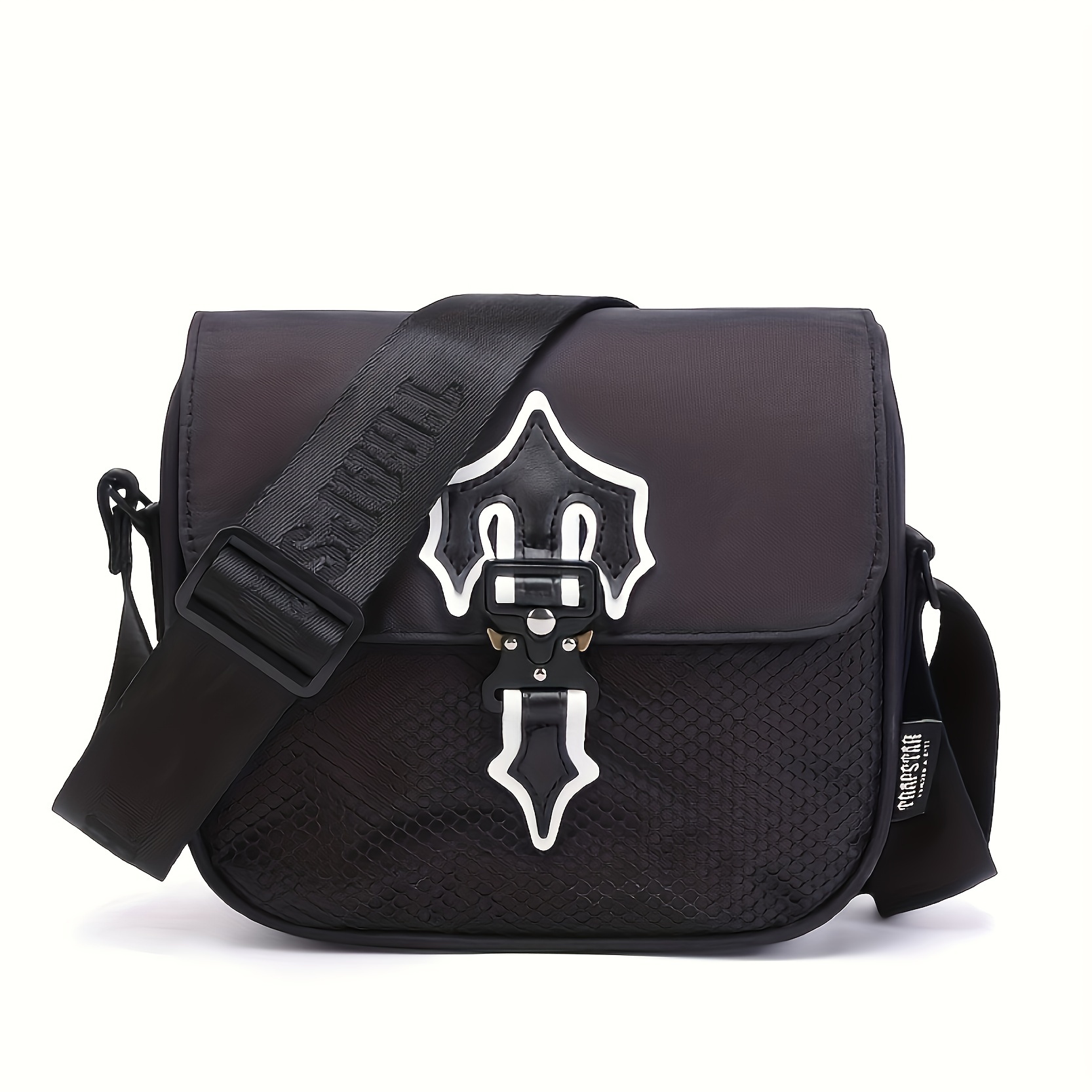 Niche Skull Pattern Messenger Bag, Flap Shoulder Bag For Halloween, Trendy Gothic  Bag - Temu