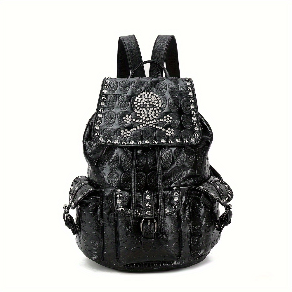 Goth cheap backpack purse