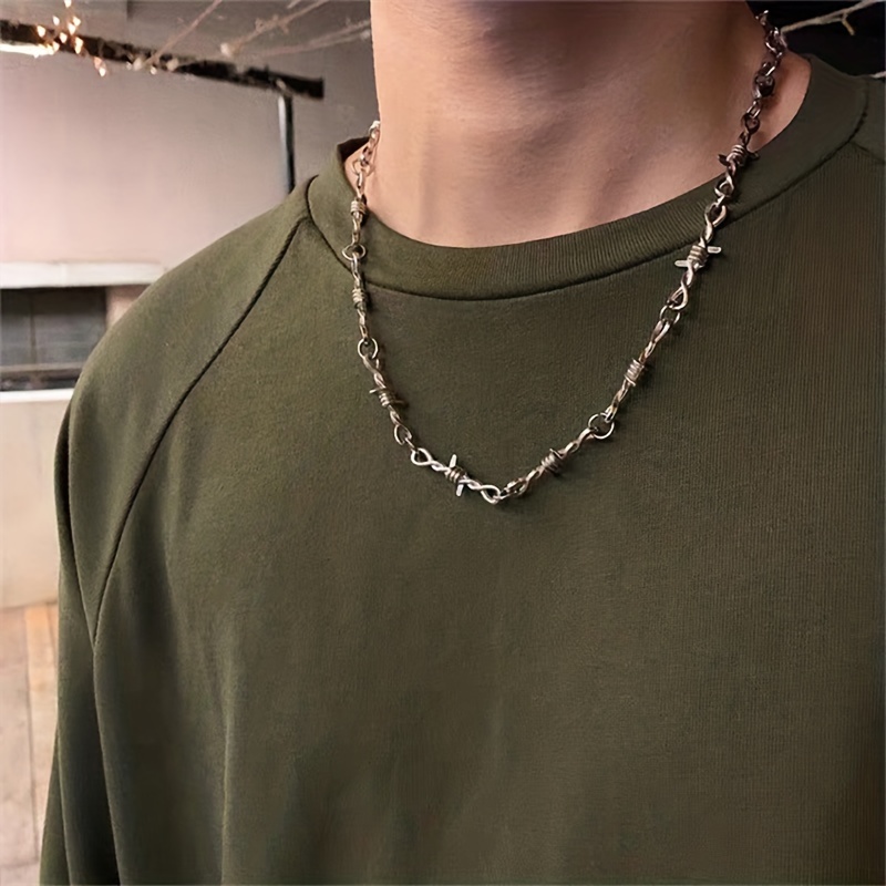 Punk Padlock Chain Necklace 