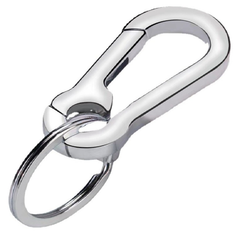 2/4/6pcs Gourd Buckle Keychains Climbing Hook Stainless Steel Car Strong  Carabiner Key Chain Metal