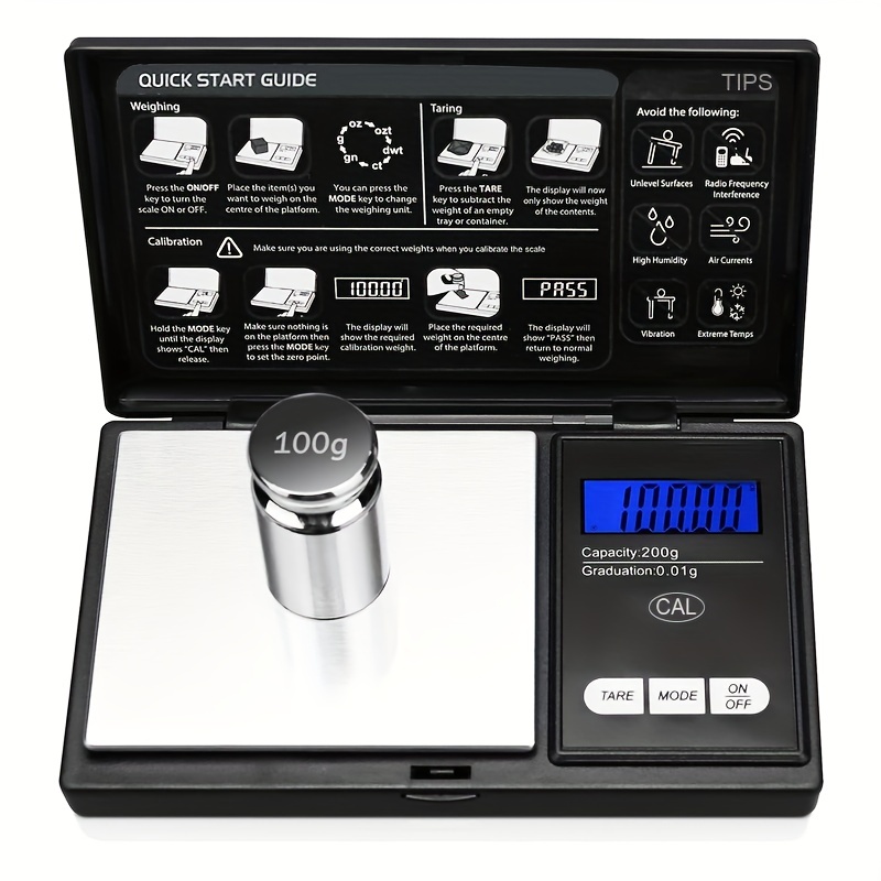 ACCT Calibration Weight, 1g 2g 5g 10g 20g 50g 100g Calibration Gram Scale  Weight Set for Digital Scale Balance, Small Weights for Crafts,1 Piece