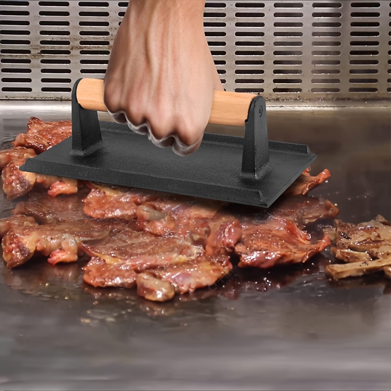Patty Press Stainless Steel Smash Burger Press Round Hamburger Smasher  Patty Press For Griddle Professional 5.31 Inch Cooking - Bbq Tools -  AliExpress