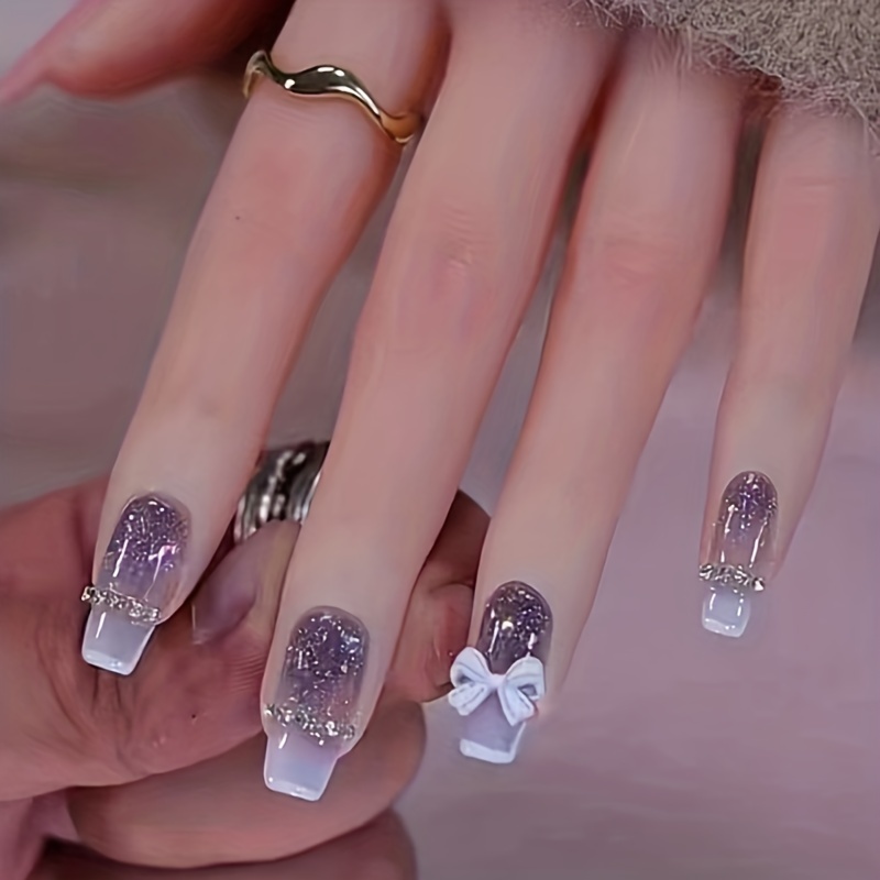 Uñas de mano  Uñas con moños, Manicura de uñas, Manicura para uñas cortas