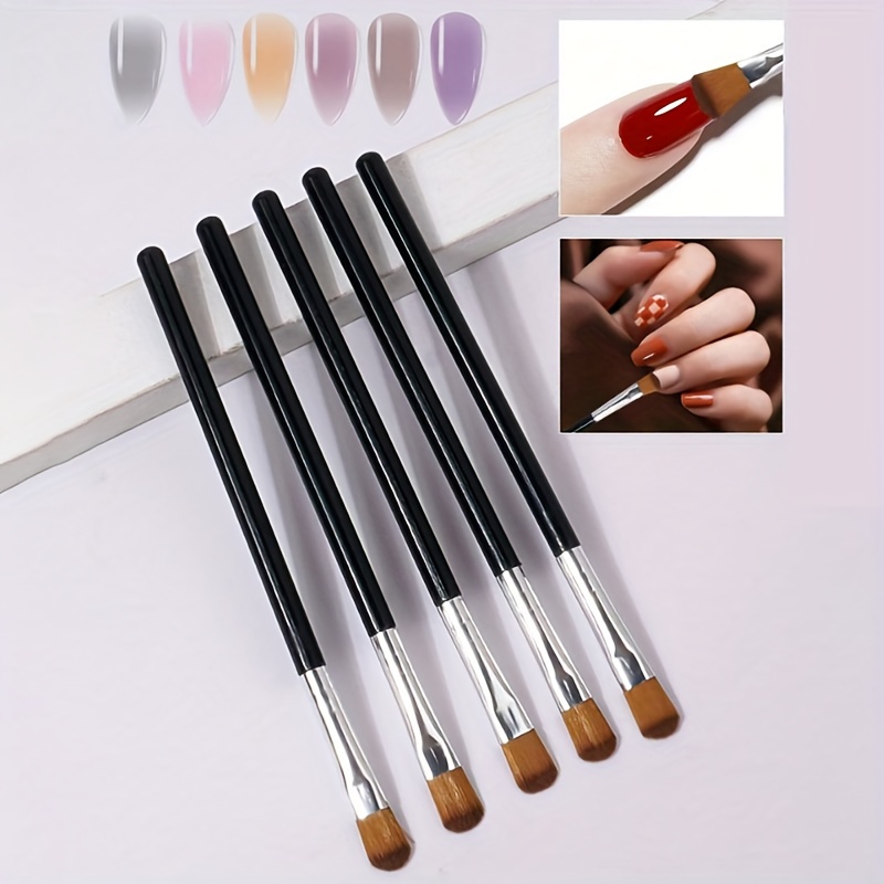 1pc 5 Grids Acrylic Nail Brush Rack Shelf Painting Pen Rest Holder Stand  Colorful Uv Gel Brush Display Holder - Nail Brushes - AliExpress
