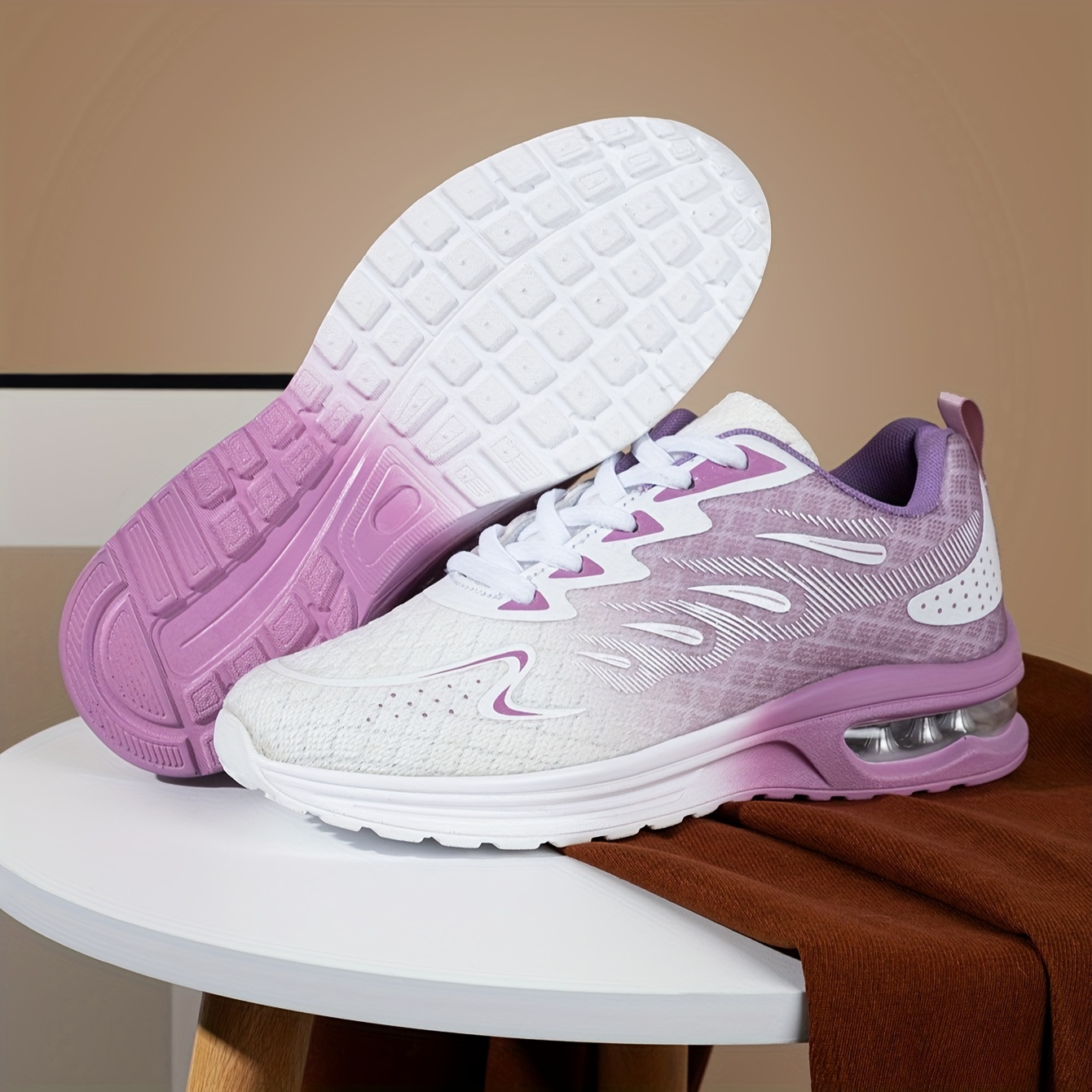 Zapatos de correr para mujer con soporte transpirable antideslizante en la  plataforma zapatillas de deporte cómodas de cuña para correr zapatos