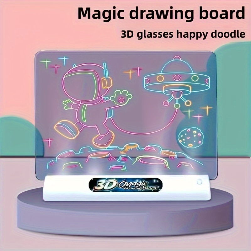 1pc A4 A3 Magic Luminous Drawing Board Graffiti Tablet Draw In