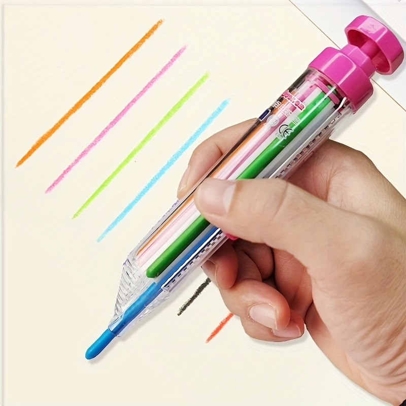 Stackable Multicolor Crayons Party Favors Diy Rainbow - Temu