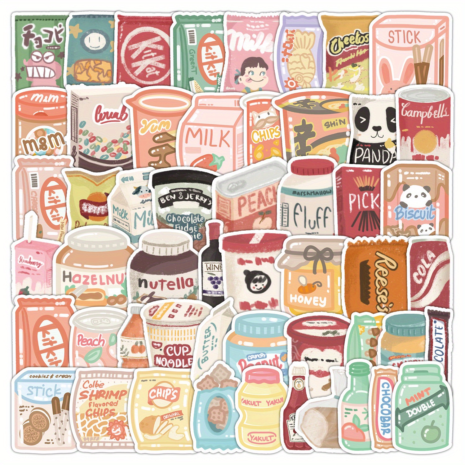 Cute Food Stickers - Temu