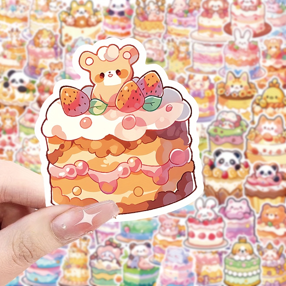 Sweet Cake Dessert Macaron 3d Puffy Stickers Scrapbooking - Temu