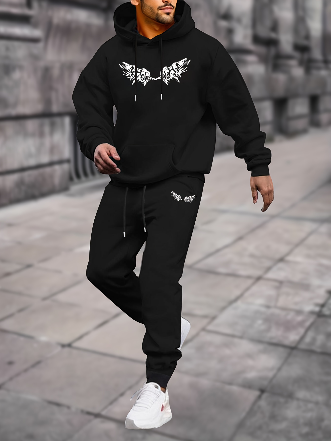 Graffiti Sweat Suit - Temu