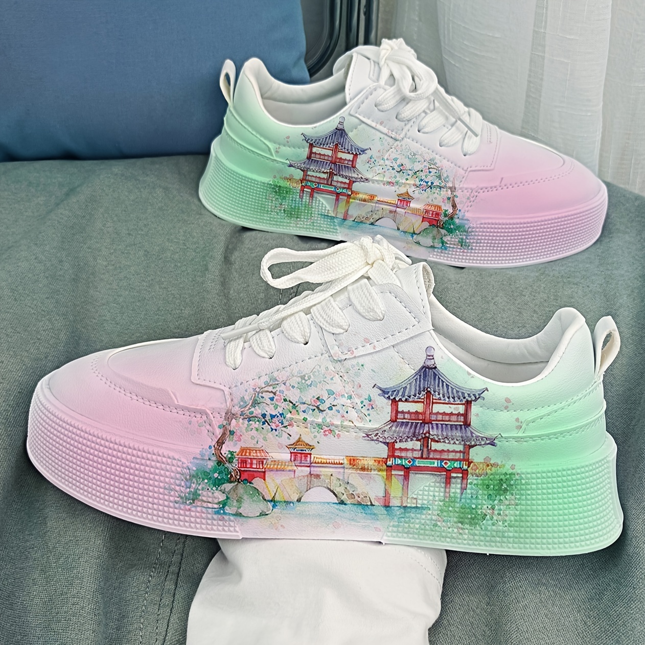 Sneakers  Womens Nike Air Force 1 Airbrush Custom Graffiti Painted Shoes  Art Style Hiphop Fashion