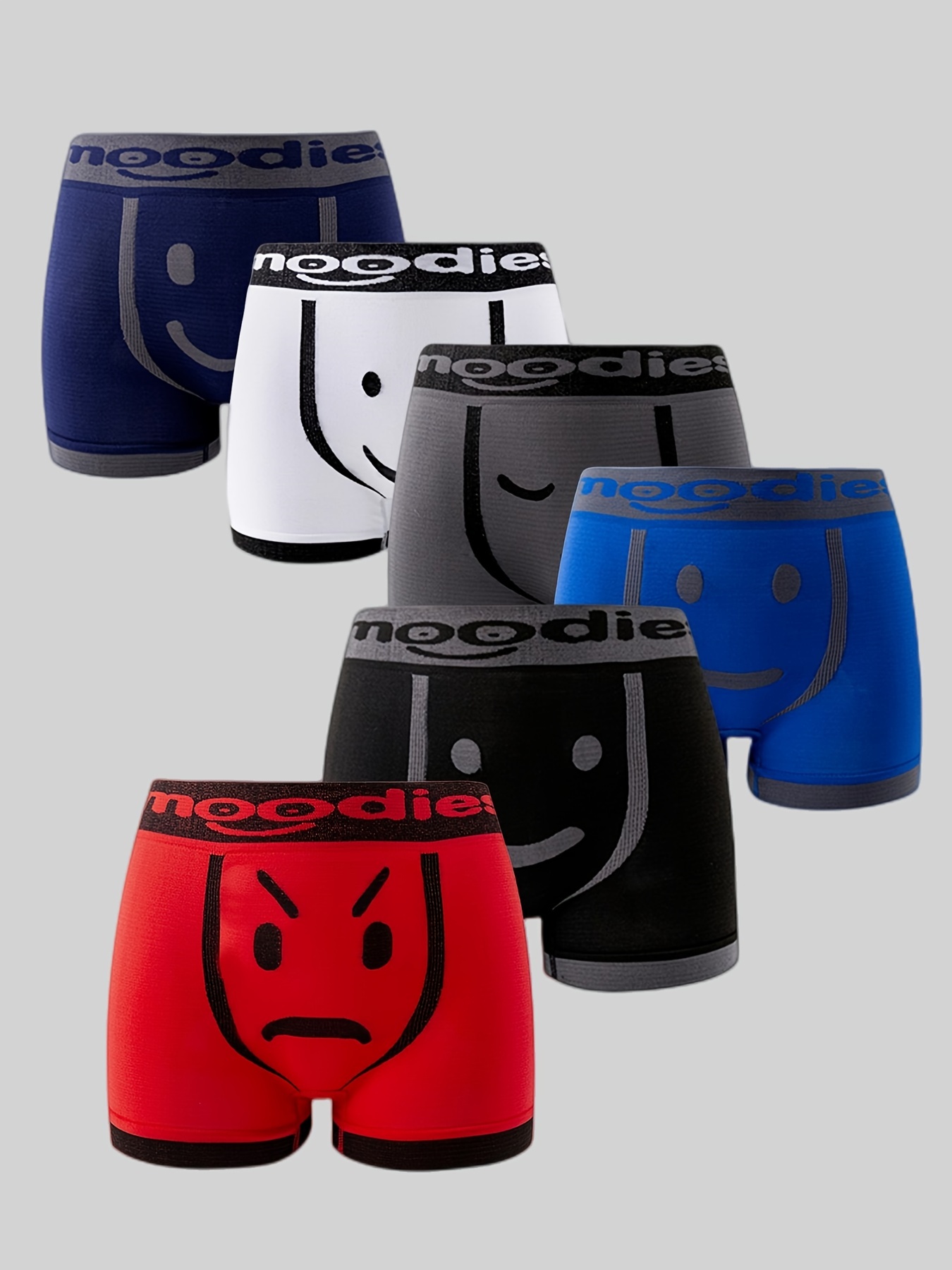 yes No' Print Men's Graphic Long Boxer Briefs Shorts - Temu