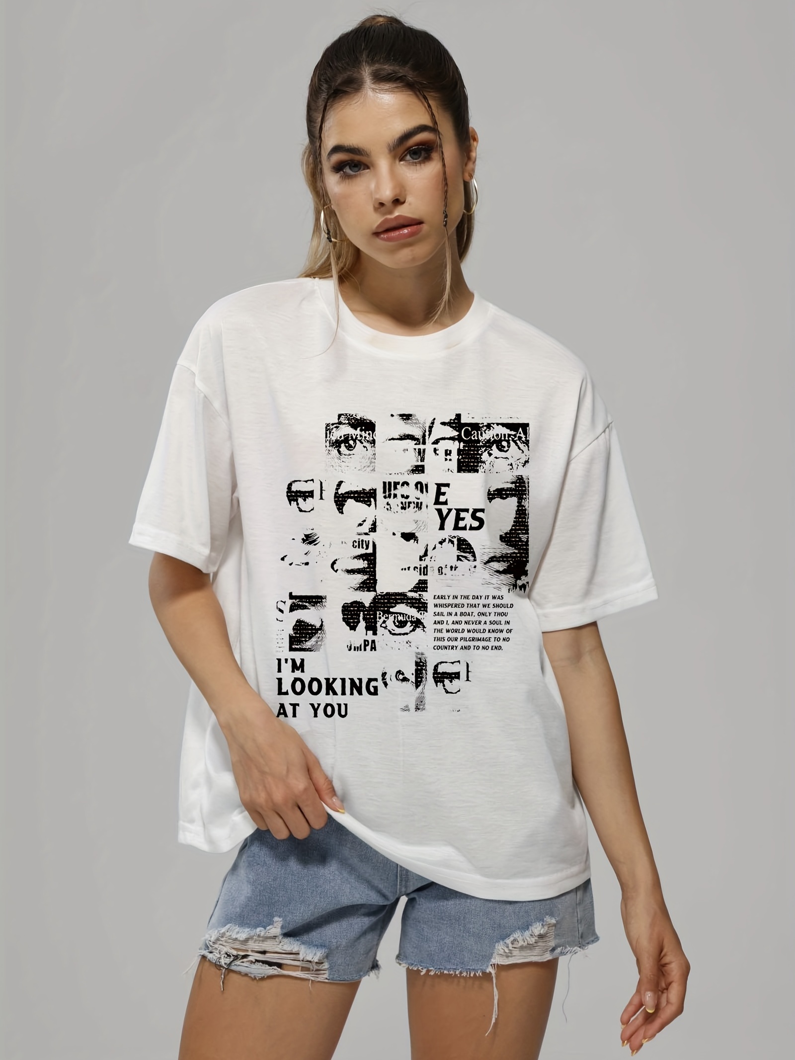 Graphic Print Crew-Neck T-shirt