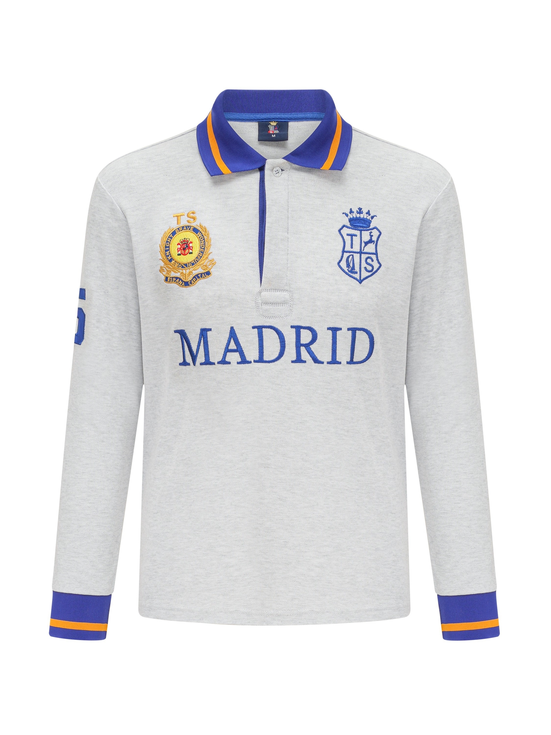 Sudadera con cuello redondo gráfico del Real Madrid en azul para
