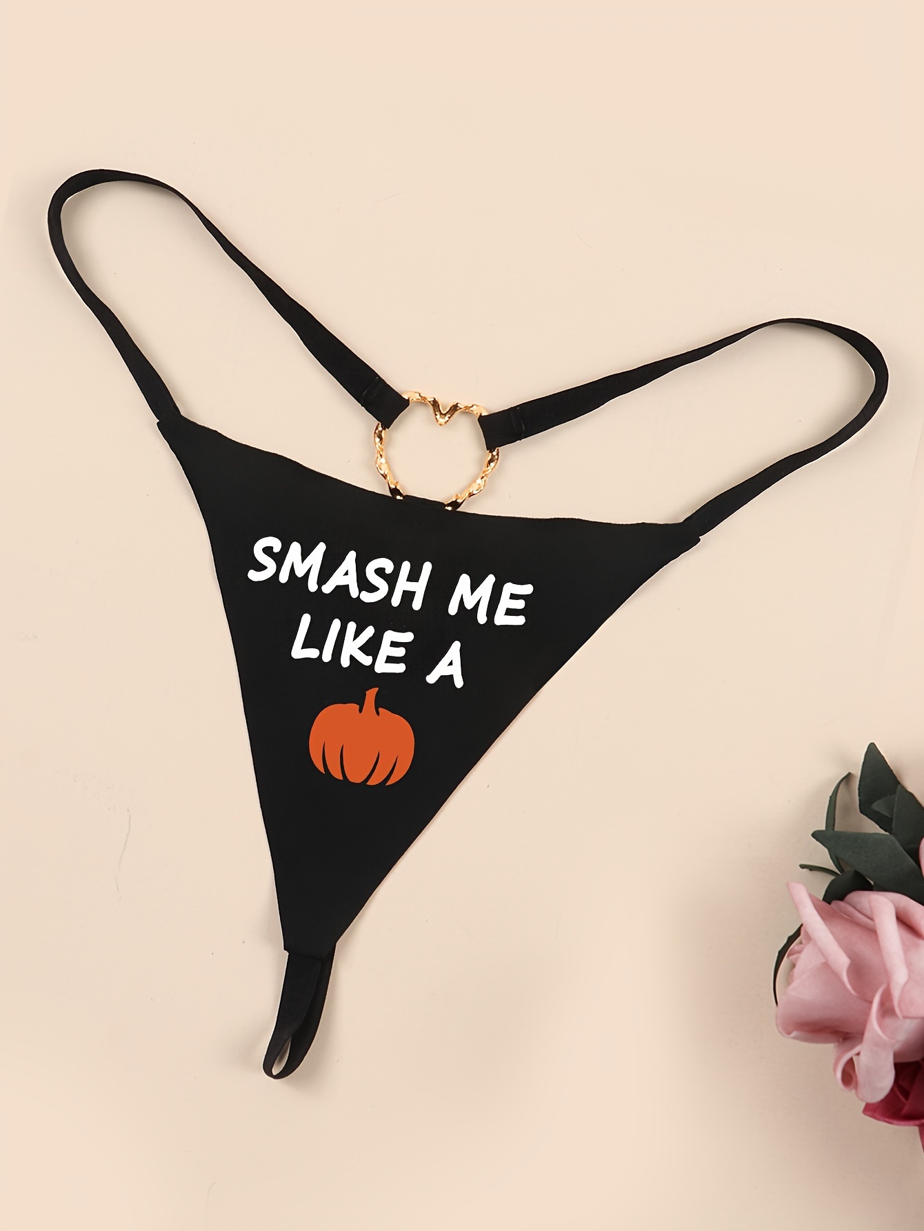 Smash Me Like A Pumpkin Panties - Sexy Halloween Thong