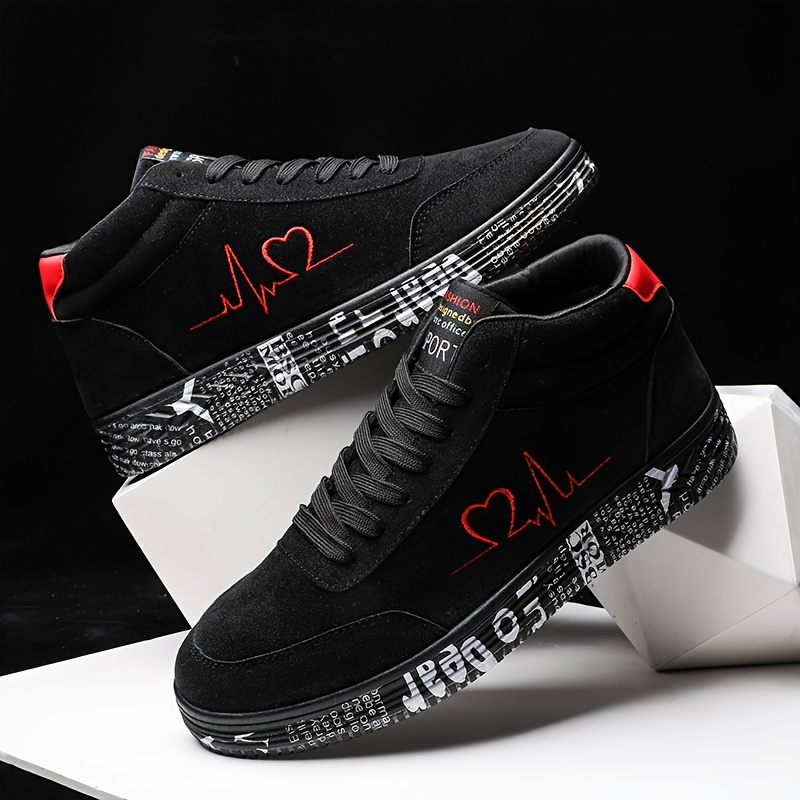 Fashion Men's Red Blade Sneakers Letter Print Ultralight Male