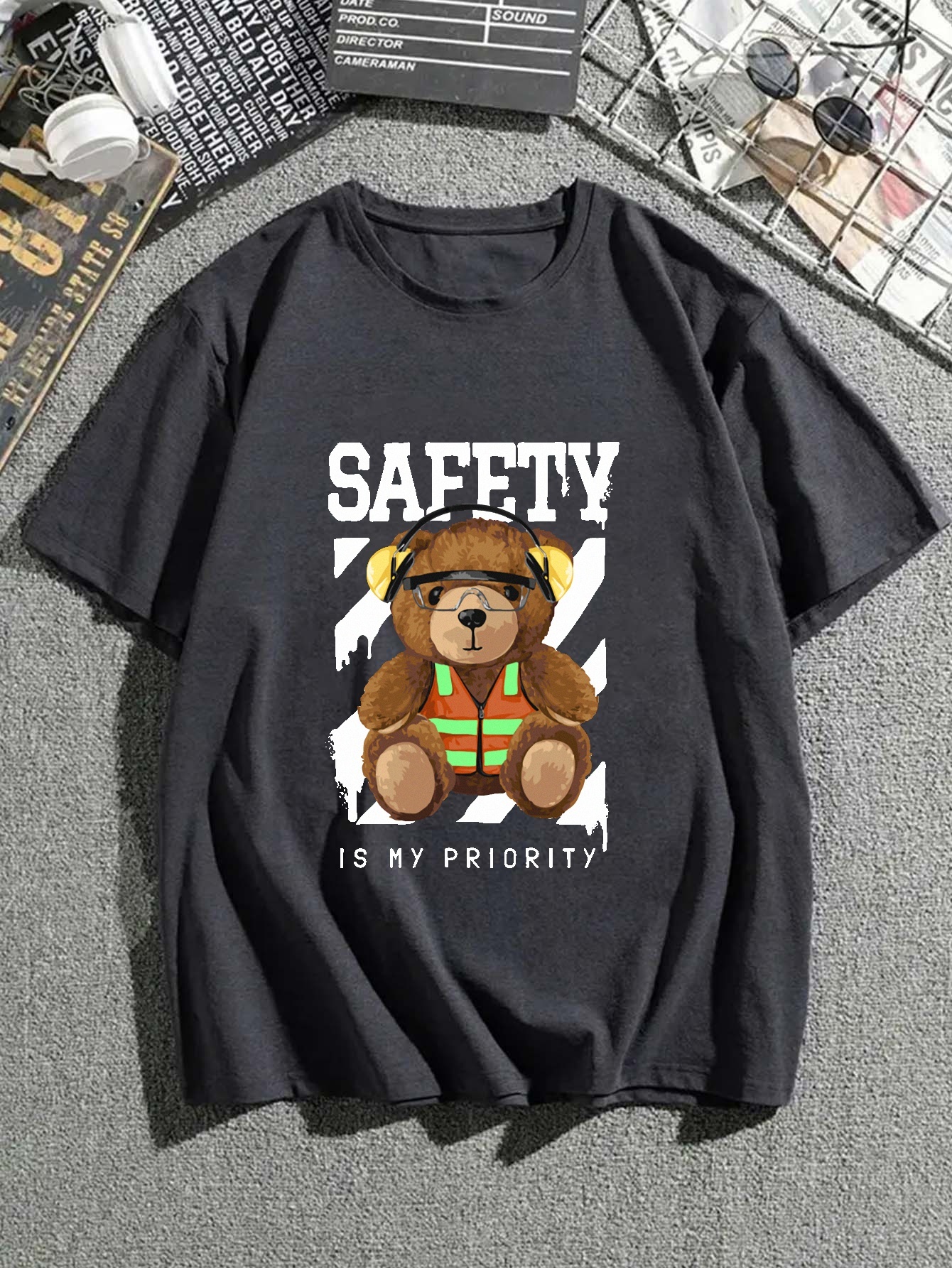 Cartoon Bear Graphic T shirt Boys 3d Digital Print Active - Temu