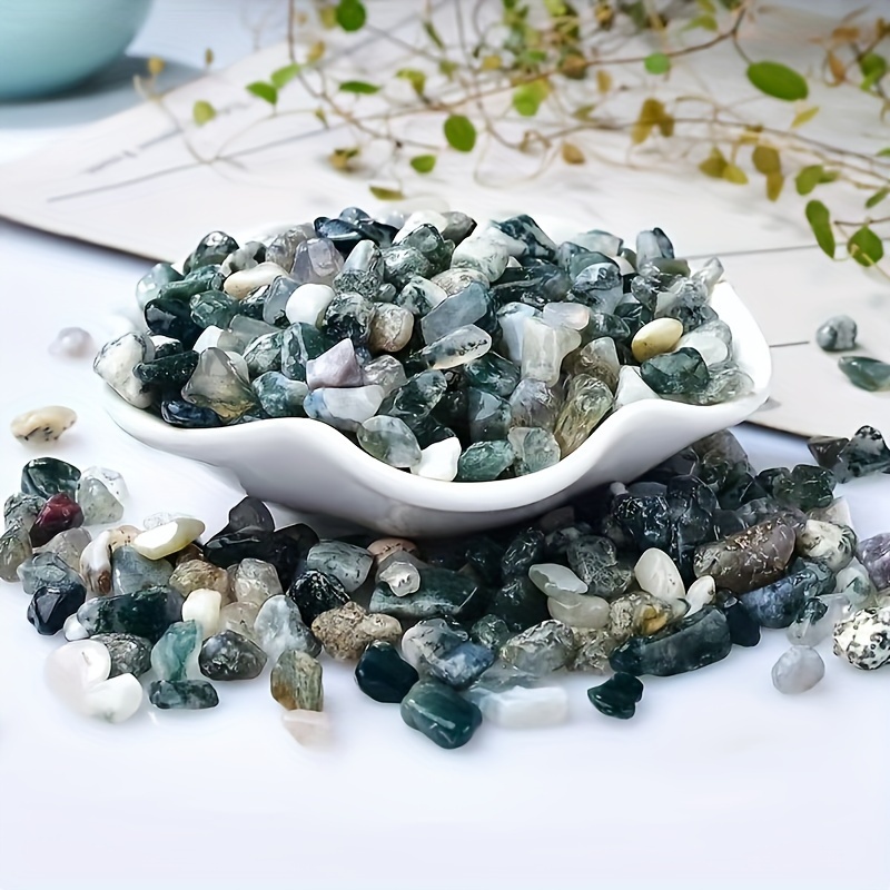 2 libras de piedras de grava pulida, piedras de colores naturales pulidos,  pequeñas piedras decorativas de roca de río (32-oz)