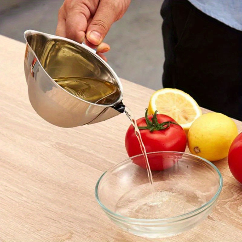 1000ML Oil Separator Measuring Cup and Strainer with Bottom Release 