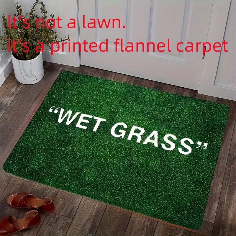 Wet Grass Rug, Bathroom Rug, Wet Grass Patterned Rugs, ,popular