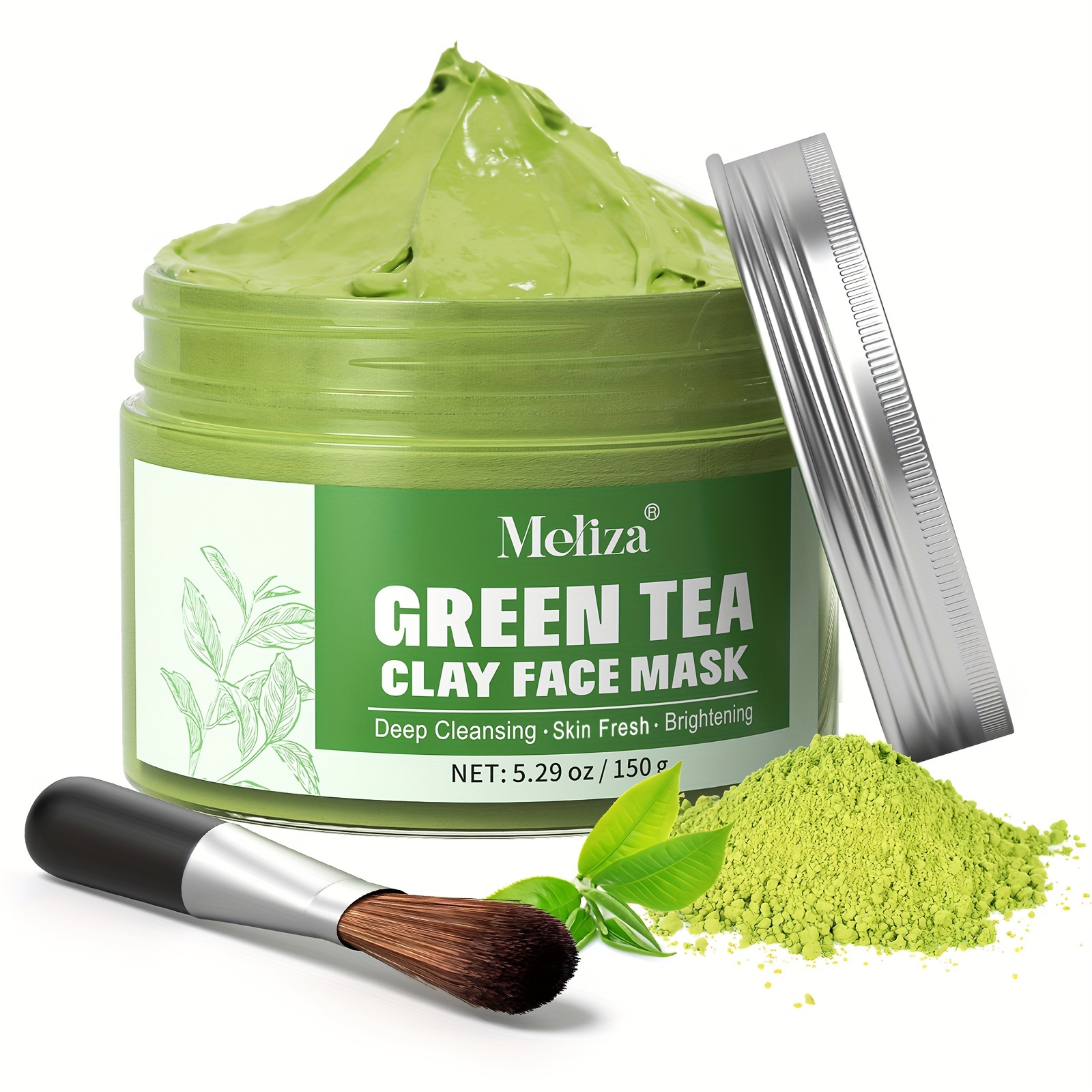 Green Tea Solid Mask Deep Cleanse Green Tea Mask Green Mask - Temu