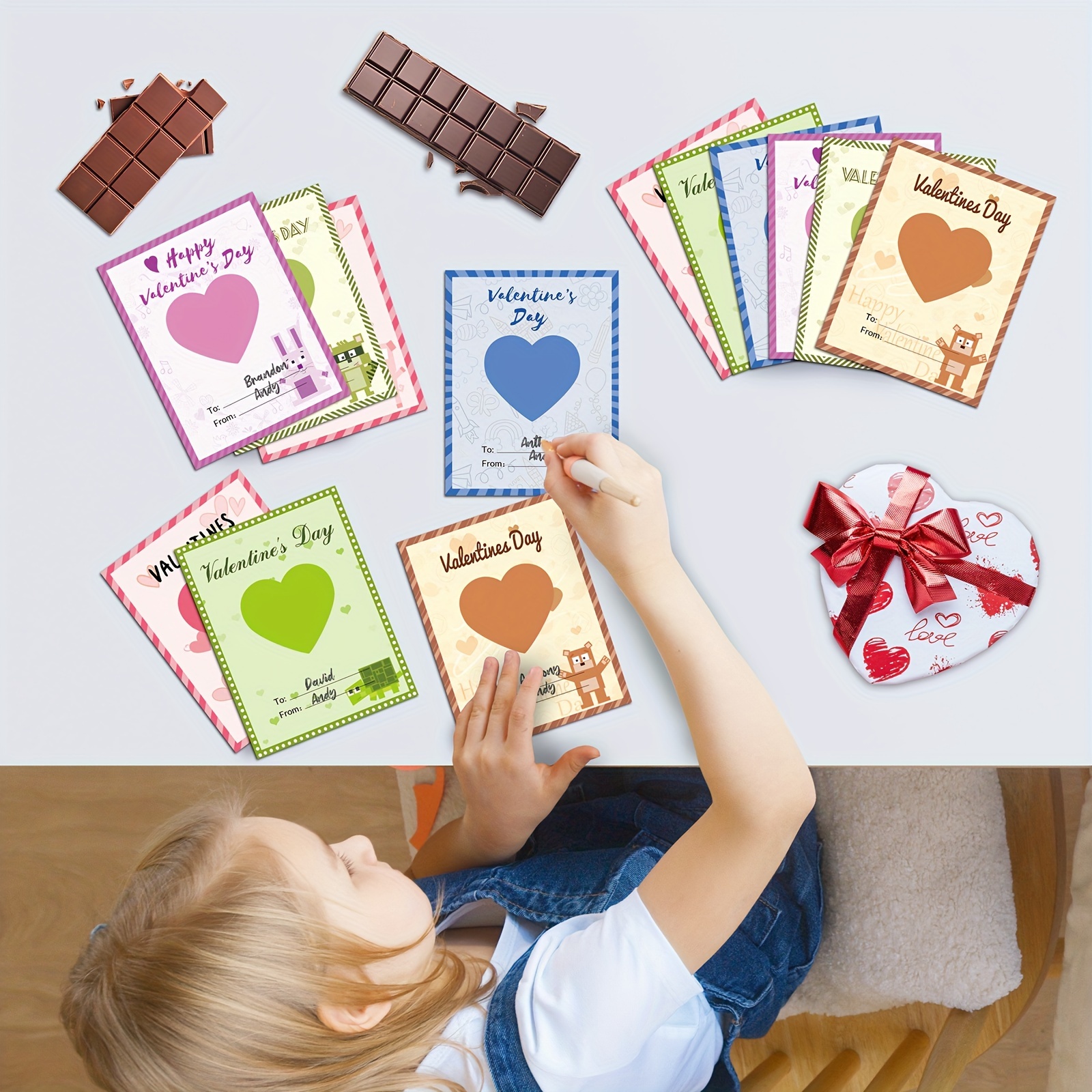 Valentines Day Gifts For Class Valentines Gift Cards With - Temu