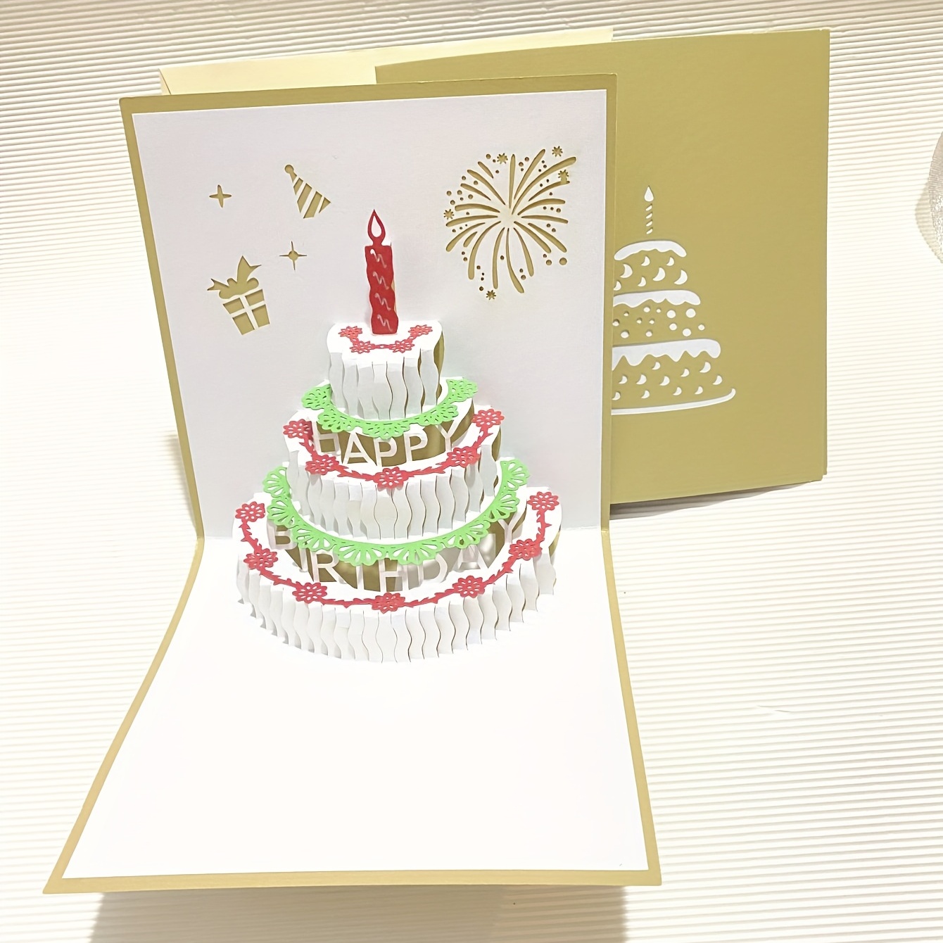 Carte De Joyeux Anniversaire 3d Unique, Carte De Vœux Musicale Légère Avec  Gâteau D'anniversaire Popup, Cartes D'anniversaire Colorées - Cartes Et  Invitations - AliExpress