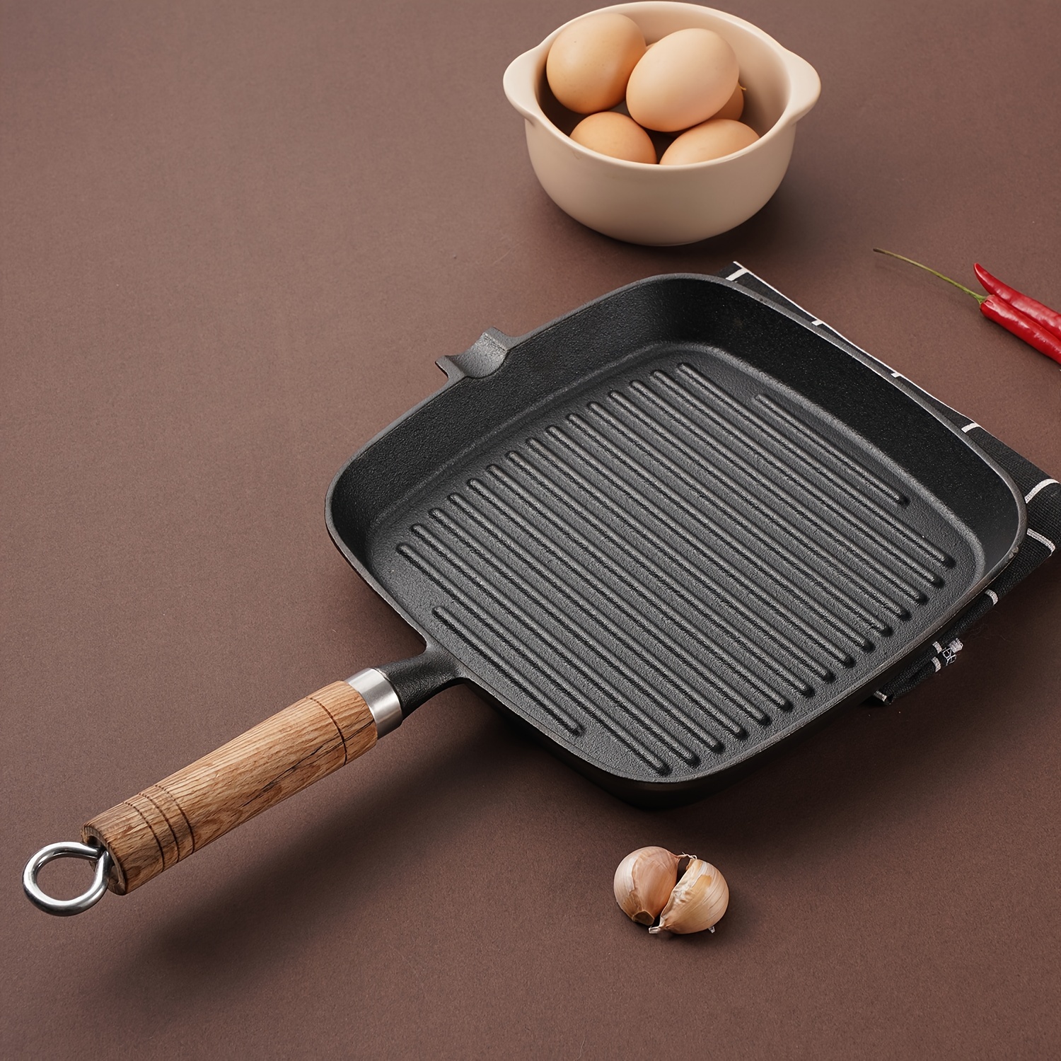 1pc 14-inch Nonstick Round Griddle Grill Pan For Korean BBQ/Teppanyaki Pan,  Tawa, Roti Pan/Induction Ready 14.65in 15.75in Medical Stone Korean Barbec