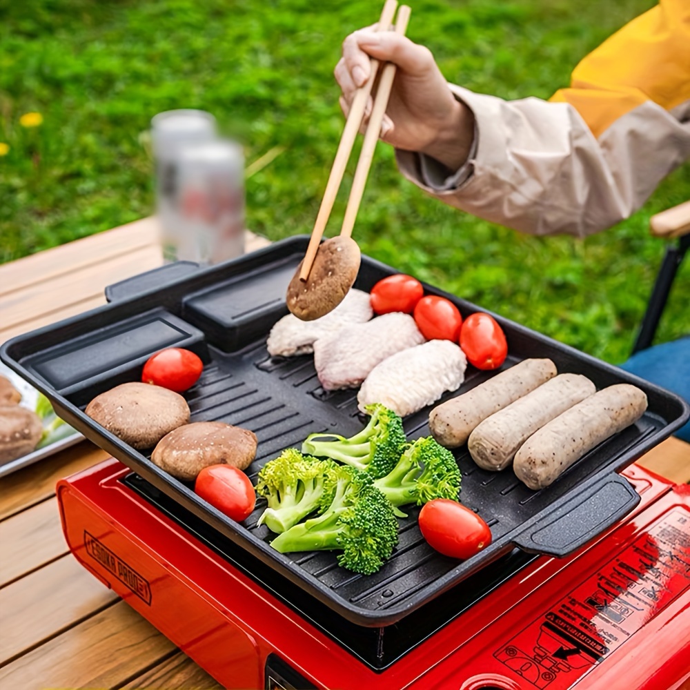 Portable BBQ Basket Non-stick Grilling Baskets Camping Picnic Cookware Barbecue  Tools Outdoor Cooking Accessories Cookware - AliExpress