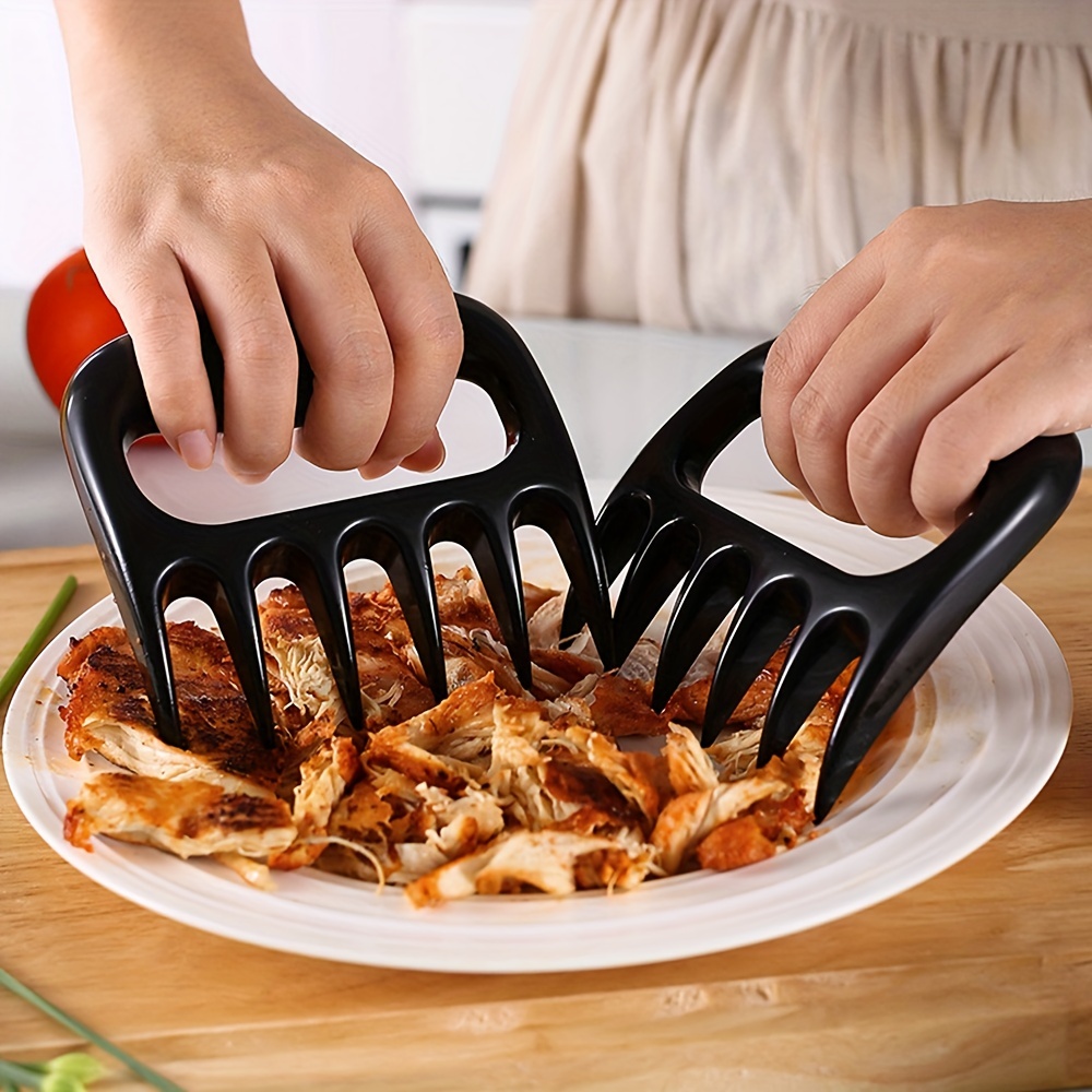 1pc ABS Meat Chopper, Modern Black Meat Masher For Kitchen