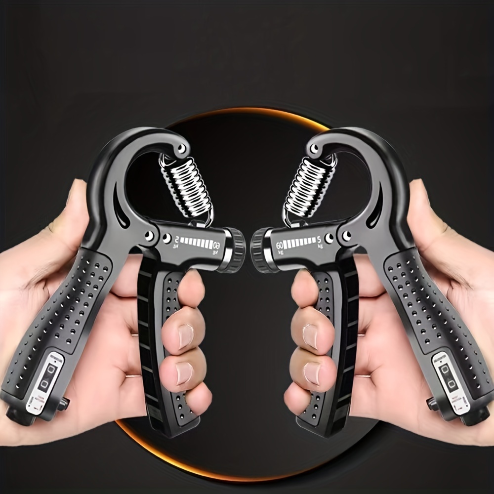 Hand Grip Strengthener 2 Pack,Grip Strength Trainer with Adjustable  Resistance 10-130 Lbs,Forearm Exerciser,Hand Grip Exerciser for Muscle  Building