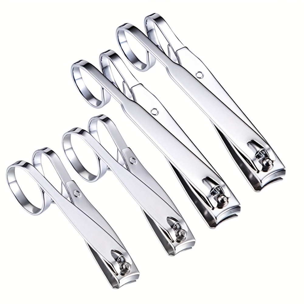 Stainless Steel Curved Tip Cuticle Scissors And Nail Clippers For Manicure  And Eyebrow Trimming - Dead Skin And Callus Remover