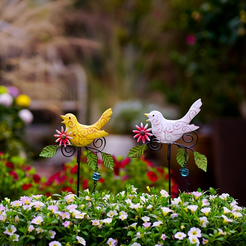 Decoración de pájaros, Pájaros decorativos, Pájaros, Pájaros para  decoración de jardín, Pájaros, Decoración de figuras de animales, Césped,  Jardín